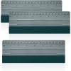 imageGomake 3pcs 76inch Vinyl Wrap Squeegee with Felt Edge Measuring Guidelines Ideal for Automotive Vinyl Film Wrapping ampamp Window Tint Film ApplicationGray With Green