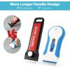 imageGomake 4 Inch Razor Blade Scraper Tool Razor Scraper with Extra Razor Blades Cleaning Scraper Remover for Removal Floor Stove Scraping Labels and Decals Sticker on Car Window Glass W81W79