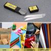 imageGomake 9mm Utility Knife Replacement Blades Snap Off Blades for 9MM Universal Art KnifeStainless Steel Blades Use in Office Home Arts Crafts  100PCS30 degree Carbon Steel