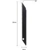 imageGomake 9mm Utility Knife Replacement Blades Snap Off Blades for 9MM Universal Art KnifeStainless Steel Blades Use in Office Home Arts Crafts  100PCS30 degree Carbon SteelBlack