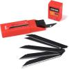 imageGomake 9mm Utility Knife Replacement Blades Snap Off Blades for 9MM Universal Art KnifeStainless Steel Blades Use in Office Home Arts Crafts  100PCS30 degree Carbon SteelBlack