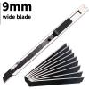imageGomake 9mm Utility Knife Replacement Blades Snap Off Blades for 9MM Universal Art KnifeStainless Steel Blades Use in Office Home Arts Crafts  100PCS60 degree Carbon SteelBlack