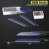 imageGomake 9mm Utility Knife Replacement Blades30 Degree Snap Off Carbon Steel Knife Blades for Retractable Cutting Knives Hobby Craft Box Cutter 100PCS BlueBlue