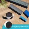 imageGomake Adhesive Felt Tape Vinyl Squeegee Buffer White SelfAdhesive Soft Fiber Felt Roll for Vinyl Squeegee Replacement and Protecting Furniture Hard Surfaces DIY Adhesive1969 inch LengthWhiteBlack