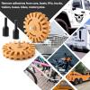 imageGomake Decal Remover Eraser Wheel Tool Kit with Drill Adapter Vinyl Decal Adhesive Removal Tool with Razor Blade Scraper for Removing Pinstripes Stickers Mix 2 Pack SlottedMix