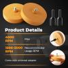 imageGomake Decal Remover Eraser Wheel Tool Kit with Drill Adapter Vinyl Decal Adhesive Removal Tool with Razor Blade Scraper for Removing Pinstripes Stickers Mix 2 Pack SlottedMix