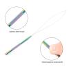 imageGomake Hair Extensions Closed and Remover Pliers set Micro Silicone Rings Beads Hair Extensions Loop Needle Threader Pulling Hook Tool and Bead Device Tool for Hair or Feather Extensions GoldRainbow