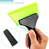 imageGomake Small Rubber Squeegee Window Shower Squeegee Cleaning KitAuto Water Blade Squeegee for Shower Glass DoorCar Windshield Window Mirror BathroomCountertop CleaningGreenorange