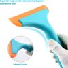imageGomake Small Rubber Squeegee Window Shower Squeegee Cleaning KitAuto Water Blade Squeegee for Shower Glass DoorCar Windshield Window Mirror BathroomCountertop CleaningGreenorange