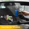 imageGomake Small Rubber Squeegee Window Shower Squeegee Cleaning KitAuto Water Blade Squeegee for Shower Glass DoorCar Windshield Window Mirror BathroomCountertop CleaningBlue Orange