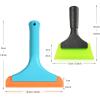imageGomake Small Rubber Squeegee Window Shower Squeegee Cleaning KitAuto Water Blade Squeegee for Shower Glass DoorCar Windshield Window Mirror BathroomCountertop CleaningGreenorange