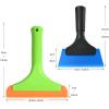 imageGomake Small Rubber Squeegee Window Shower Squeegee Cleaning KitAuto Water Blade Squeegee for Shower Glass DoorCar Windshield Window Mirror BathroomCountertop CleaningBlue Orange