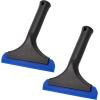 imageGomake Small Silicone Squeegee Window Shower Squeegee ToolAuto Water Blade for Car Windshield Window Mirror Glass DoorBathroomBlack Blue
