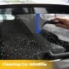 imageGomake Small Silicone Squeegee Window Shower Squeegee ToolAuto Water Blade for Car Windshield Window Mirror Glass DoorBathroomBlack Blue