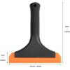 imageGomake Small Silicone Squeegee Window Shower Squeegee ToolAuto Water Blade for Car Windshield Window Mirror Glass DoorBathroomBlackorange