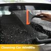imageGomake Small Silicone Squeegee Window Shower Squeegee ToolAuto Water Blade for Car Windshield Window Mirror Glass DoorBathroomBlackorange