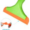 imageGomake Small Silicone Squeegee Window Shower Squeegee ToolAuto Water Blade for Car Windshield Window Mirror Glass DoorBathroomGreenorange