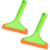 imageGomake Small Silicone Squeegee Window Shower Squeegee ToolAuto Water Blade for Car Windshield Window Mirror Glass DoorBathroomGreenorange