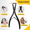 imageGomake Tape in Hair Extension Tools Kit with Flat Surface Stainless Steel Tape in Hair Extensions Sealing Clamp PlierTape Remover Scraper ToolHair Clips Human Hair Extensions Styling ToolsPinkBlack