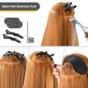 imageGomake Tape in Hair Extension Tools Kit with Flat Surface Stainless Steel Tape in Hair Extensions Sealing Clamp PlierTape Remover Scraper ToolHair Clips Human Hair Extensions Styling ToolsPinkRainbow