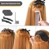 imageGomake Tape in Hair Extension Tools Kit with Flat Surface Stainless Steel Tape in Hair Extensions Sealing Clamp PlierTape Remover Scraper ToolHair Clips Human Hair Extensions Styling ToolsPinkPink