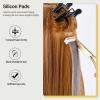 imageGomake Tape in Hair Extension Tools Kit with Flat Surface Stainless Steel Tape in Hair Extensions Sealing Clamp PlierTape Remover Scraper ToolHair Clips Human Hair Extensions Styling ToolsPinkGold