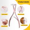 imageGomake Tape in Hair Extension Tools Kit with Flat Surface Stainless Steel Tape in Hair Extensions Sealing Clamp PlierTape Remover Scraper ToolHair Clips Human Hair Extensions Styling ToolsPinkPink