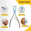 imageGomake Tape in Hair Extension Tools Kit with Flat Surface Stainless Steel Tape in Hair Extensions Sealing Clamp PlierTape Remover Scraper ToolHair Clips Human Hair Extensions Styling ToolsPinkRainbow