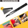 imageGomake Vinyl Backing Cutter Wrapping Paper Cutter Vinyl Knife with PTFE Coating Hidden Blade 30 Degree Snap Off Blade Lockable Utility knife Retractable Box Cutter with Extra 10pcs Replace bladesBacking Knife Utility Knife