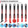 imageGomake Vinyl Wrap Stick Squeegee Window Tint Tool 7 in 1 Micro Wrap Stick Squeegee Detachable and Replaceable Head Wrap Tucking Tool Curves Slot Corner Squeegee for Car Wrapping Car Tint Installing