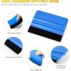 imageGomake Vinyl Wrap Tool Set Window Tint KitWindow Tint Tools Small Rubber Squeegee Car Window Tint Application KitVinyl Wrap Tools Felt Squeegee for Car WrappingWindow CleaningBlue