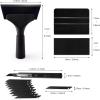 imageGomake Vinyl Wrap Tool Set Window Tint KitWindow Tint Tools Small Rubber Squeegee Car Window Tint Application KitVinyl Wrap Tools Felt Squeegee for Car WrappingWindow CleaningBlack