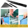 imageGomake Vinyl Wrap Tool Window Tint KitCar Window Tint Application Kit with Small Rubber Squeegee Vinyl SqueegeeShank Gasket SqueegeeMini Quarter Squeegee for Car WrappingWindow Tinting Black