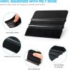 imageGomake Vinyl Wrap Tool Window Tint KitCar Window Tint Application Kit with Small Rubber Squeegee Vinyl SqueegeeShank Gasket SqueegeeMini Quarter Squeegee for Car WrappingWindow Tinting Black