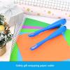 imageGomake Wrapping Paper Cutter 2PCS Gift Wrap Cutter With Blade Storage BoxMagnetic Wrapping Paper Roll Cutter Tool for BirthdayChristmas Paper Gift Wrapping Paper Roll Backing Paper CutterBlueBlue
