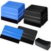 imageGomake 20 Pack Vinyl Squeegee with 20PCS Felt Fabric for Tint Film Decal Squeegee Application Tool Vinyl Wrap Installation Wallpaper Smooth Tool Black and Blue 20Black and Blue