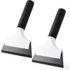 imageGomake 2PCS Small Rubber Squeegee Ice Scraper Window Shower SqueegeeAuto Water Blade Squeegee for Shower Glass DoorCar Windshield Window Mirror BathroomCountertop Cleaning BlackBlack