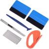 imageGomake Vehicle Vinyl Wrap Tool Kit Window Tinting Tool Include 4 Inch Felt Squeegee Retractable 9mm Utility Knife and Blades Zippy Vinyl Cutter and Mini Go Corner Squeegee for Car WrappingMix Color