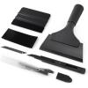 imageGomake Vinyl Wrap Tool Set Window Tint KitWindow Tint Tools Small Rubber Squeegee Car Window Tint Application KitVinyl Wrap Tools Felt Squeegee for Car WrappingWindow CleaningBlack
