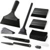 imageGomake Vinyl Wrap Tool Window Tint KitCar Window Tint Application Kit with Small Rubber Squeegee Vinyl SqueegeeShank Gasket SqueegeeMini Quarter Squeegee for Car WrappingWindow Tinting Black