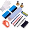 imageGomake Vinyl Wrap Tool kit Window Tinting Tools Car Wrap Kit Wallpaper Smoothing Tool Window Tint Installation Kit with Felt Squeegee Wrap Stick Squeegee9mm Utility Knife for Car Wrapping12 pieces
