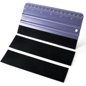 imageGomake 2PCS Vinyl Wrap Squeegee with 6PCS Squeegee Felt Fabric for Tint Film Decal Squeegee Application Tool Vinyl Wrap Installation Wallpaper Smooth Tool GreenPurple