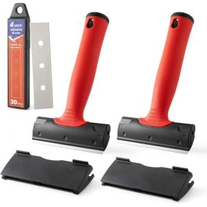 imageGomake 4 Inch Razor Blade Scraper Tool Razor Scraper with Extra Razor Blades Cleaning Scraper Remover for Removal Floor Stove Scraping Labels and Decals Sticker on Car Window Glass W81W81