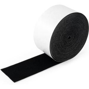 imageGomake Adhesive Felt Tape Vinyl Squeegee Buffer White SelfAdhesive Soft Fiber Felt Roll for Vinyl Squeegee Replacement and Protecting Furniture Hard Surfaces DIY Adhesive1969 inch LengthBlack