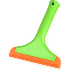 imageGomake Small Silicone Squeegee Window Shower Squeegee ToolAuto Water Blade for Car Windshield Window Mirror Glass DoorBathroomGreenorange