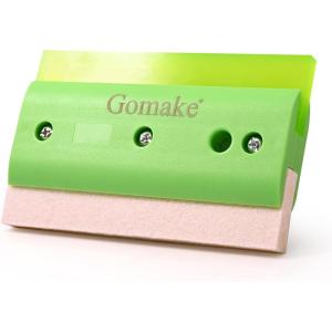 imageGomake Small Window Squeegee Rubber Squeegee Wool Squeegee for Vinyl Double Side Rubber Water Cleaning Water Wiper Car Window Tinting Tools for Vinyl WrappingHousehold Window Windshield Cleaning