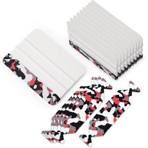 imageGomake Squeegee Felt Buffer Vinyl Wraps Micro Fine Buffer Felt for 4 Inch Squeegee Car Window Tinting Tool SelfAdhesive Standard Size Pack of 1010pcs Squeegee With Extra Felt