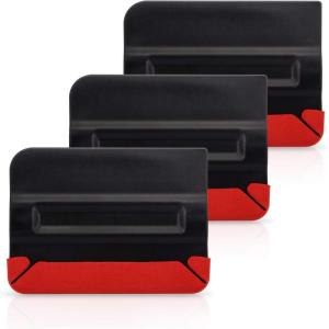 imageGomake Squeegee Felt Buffer Vinyl Wraps Micro Fine Buffer Felt for 4 Inch Squeegee Car Window Tinting Tool SelfAdhesive Standard Size Pack of 103pcs Magnet Squeegee