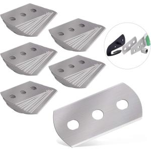 imageGomake Vinyl Backing Cutter Wrapping Paper Cutter Vinyl Knife with PTFE Coating Hidden Blade 30 Degree Snap Off Blade Lockable Utility knife Retractable Box Cutter with Extra 10pcs Replace bladesReplacement Blades