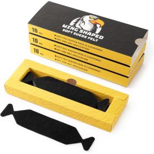 imageGomake Vinyl Squeegee Buffer 30PCS PreCut Felt for Window Tint Wet or Dry VinylPPF Application PinkBlack